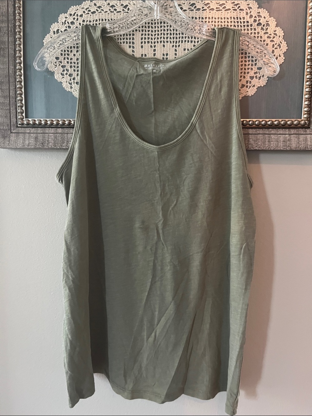 Athleta Olive Scoop Neck Tank